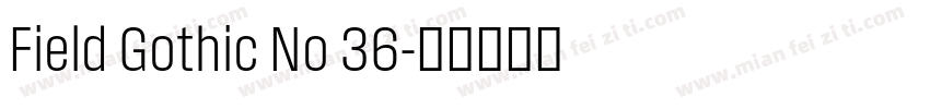Field Gothic No 36字体转换